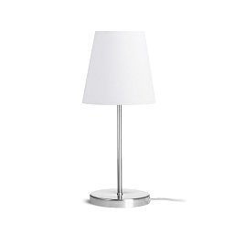 Obrázek pro produkt NYC/CONNY 15/15 stolní Polycotton bílá/nikl 230V E27 7W - RED - DESIGN RENDL