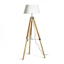 Obrázek pro produkt ALVIS/AMBITUS 46 stojanová krémově bílá bambus 230V E27 11W - RED - DESIGN RENDL