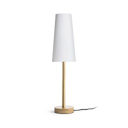 Obrázek pro produkt MAUI/CONNY 15/30 stolní Polycotton bílá/dřevo 230V E27 7W - RED - DESIGN RENDL