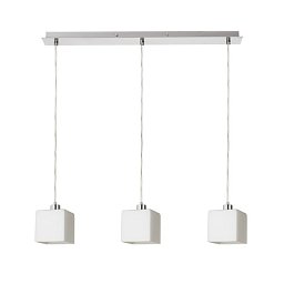 Obrázek pro produkt DADOS III 60 závěsná opálové sklo/matný nikl 230V E27 3x11W - RED - DESIGN RENDL
