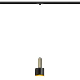 Obrázek pro produkt GIULIA 12 pro tříokr. lištu černá/zlatohnědá mosaz 230V E27 40W - RED - DESIGN RENDL