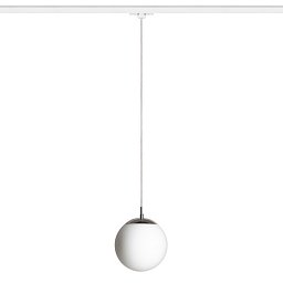 Obrázek pro produkt AKCE - LUNA 20 pro tříokr. lištu opálové sklo/chrom 230V E27 15W - RED - DESIGN RENDL