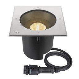 Obrázek pro produkt DASAR 2.0 XL hranatý kryt 24° 3000 K DALI vč. driveru DALI nerezová ocel - BIG WHITE (SLV)