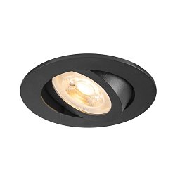 Obrázek pro produkt NEW TRIA® 68 stropní vestavné svítidlo, kulaté, max. 10W GU10, černá - BIG WHITE (SLV)