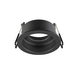 Obrázek pro produkt NEW TRIA® 68 kroužek pro vestavbu do stropu, prohloubený, D: 8,2 H: 4,4 cm, IP 20, černá - BIG WHITE (SLV)