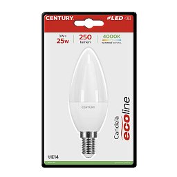Obrázek pro produkt LED ECOLINE CANDLE 3W E14 4000K 180d - CENTURY