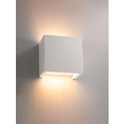 JESSY nástěnné sádrové svítidlo 125x125x75mm bílá - CENTURY Obrázek pro produkt JESSY nástěnné sádrové svítidlo 125x125x75mm bílá - CENTURY