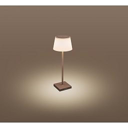Obrázek pro produkt Nabíjecí stmívatelné stolní LED svítidlo MARGO corten 4W 3000K IP54 USB - CENTURY