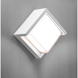 Obrázek pro produkt PURA LED venkovní nástěnné svítidlo Cube bílá 10W 3000K IP65 - CENTURY