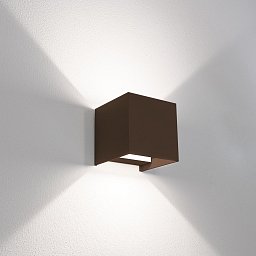 Obrázek pro produkt Venkovní nástěnné LED svítidlo up/down QUADRATO corten 10W 2700/4000/6500K IP65 - CENTURY