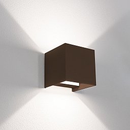 Obrázek pro produkt Venkovní nástěnné LED svítidlo up/down QUADRATO corten 20W 2700/4000/6500K IP65 - CENTURY