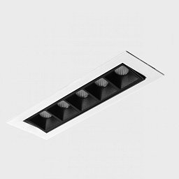 Obrázek pro produkt NSES TILT zapuštěné svítidlo s rámečkem bílá-černá 10 W 3000K 1-10V - KOHL-Lighting