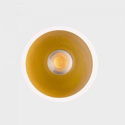 Obrázek pro produkt NOON zapuštěné svítidlo s rámečkem bílá-zlatá 10 W 3000K PUSH - KOHL-Lighting