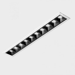Obrázek pro produkt NSES zapuštěné svítidlo s rámečkem bílá-černá 20 W 3000K 1-10V - KOHL-Lighting