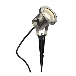 Obrázek pro produkt NAUTILUS s bodcem  česaná ocel 230V GU10 35W 180° IP44 - BIG WHITE (SLV)