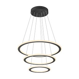 Obrázek pro produkt ONE FLAT závěsné svítidlo, triple, 300 cm, 2700/3000 K, DALI 2, Touch, černá - BIG WHITE (SLV)