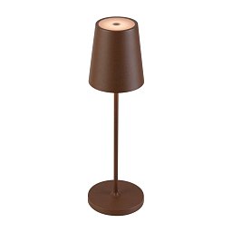 Obrázek pro produkt VINOLINA TWO stolní svítidlo, aku, IP65, 2200/2700/3000 K, TOUCH, rezavá - BIG WHITE (SLV)