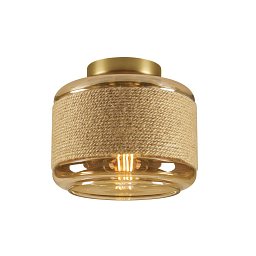 Obrázek pro produkt PANTILO ROPE 19 nástěnné a stropní přisazené svítidlo, cylindrické, 1x max. 15 W E27, zlatá - BIG WHITE (SLV)
