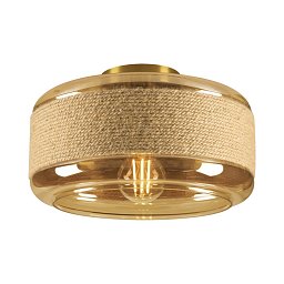 Obrázek pro produkt PANTILO ROPE 27 nástěnné a stropní přisazené svítidlo, cylindrické, 1x max. 15 W E27, zlatá - BIG WHITE (SLV)