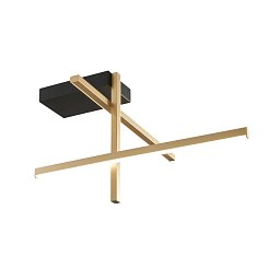 Obrázek pro produkt 22008C3-BK/GD EDGE stropní svítidlo černá-zlatá - ZUMALINE