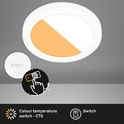 Obrázek pro produkt CTS vestavné svítidlo, 17 cm, 12W, 1190lm, bílé - BRILONER