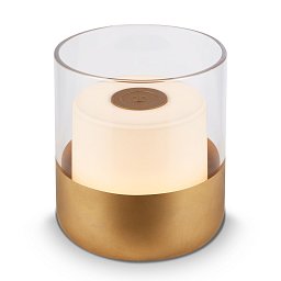 Obrázek pro produkt LED nabíjecí stolní lampa, 10 cm, 2W, 150lm, zlatá - BRILONER