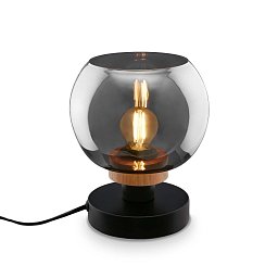 Obrázek pro produkt Stolní lampa, 19 cm, 1x E14, max. 10W, kouřová černá - BRILONER