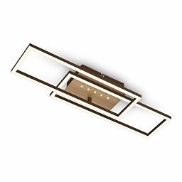Obrázek pro produkt LED stropní svítidlo, 56 cm, paměť, 30W, 2850lm, hnědo-zlatá - BRILO