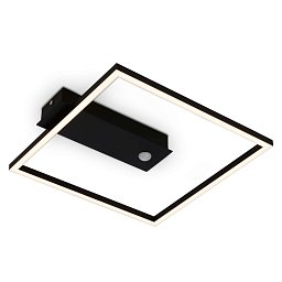 Obrázek pro produkt LED stropní svítidlo se senzorem a časovačem 32cm 14W 1400lm černá - BRILONER