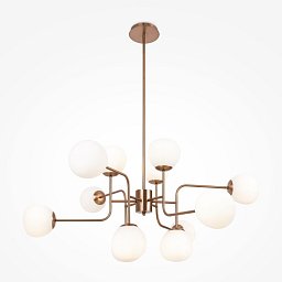 Obrázek pro produkt Lustr Erich E14 12x40W zlatý kov opálové sklo - MAYTONI