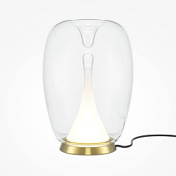 Obrázek pro produkt Stolní lampa Splash 3000K 9W teplá bílá 800lm zlatá hliník/průhledné sklo - MAYTONI