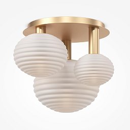 Obrázek pro produkt Stropní svítidlo Reels E14 3x40W zlatá kov opálové sklo - MAYTONI
