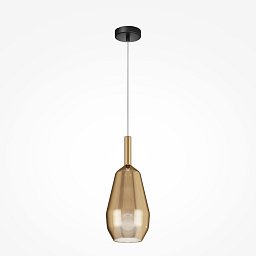 Obrázek pro produkt Závěsné svítidlo Duality E27 60W kouřové sklo černý kov - MAYTONI