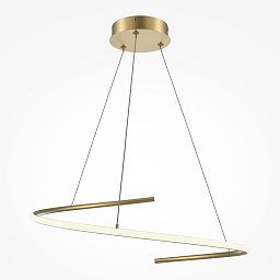 Obrázek pro produkt Závěsné svítidlo Curve 3500K 33W teplá bílá 2100lm mosaz hliník - MAYTONI