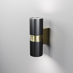 Obrázek pro produkt Nástěnné svítidlo Bowery GU10x2 2x50W černý hliník IP54 - MAYTONI