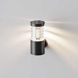 Obrázek pro produkt Nástěnné svítidlo Spir 3000K 12W teplá bílá 350lm černý hliník IP54 - MAYTONI