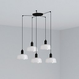 Obrázek pro produkt TATAWIN S závěsné svítidlo 5x žárovka, bílá - FARO