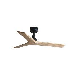 Obrázek pro produkt KLIM S stropní ventilátor, černá/světlý dub DC - FARO