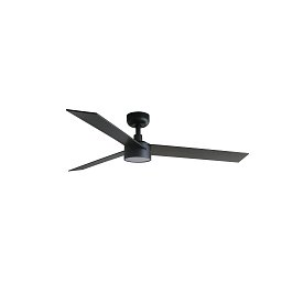 Obrázek pro produkt RUDDER L LED stropní ventilátor, černá/ořech - FARO
