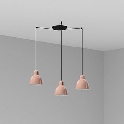 Obrázek pro produkt VENICE závěsné svítidlo 3x žárovka, růžová - FARO
