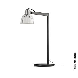 Obrázek pro produkt VENICE stolní lampa, bílá s proužky - FARO