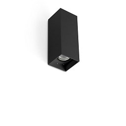 Obrázek pro produkt KOV 2L nástěnné svítidlo hranaté, černá 2700K 14°/14° - FARO