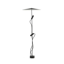 Obrázek pro produkt CLAP 1266 stojací lampa, černá 2x6W 3000K 38st. se stínítkem - FARO