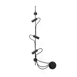 Obrázek pro produkt CLAP lineární nástěnné a stropní svítidlo, černá 3x6W 3000K 38st. - FARO