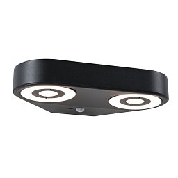 Obrázek pro produkt LED venkovní nástěnné svítidlo Silma pohybové čidlo dva světelné zdroje IP44 280x176mm 3000K 2x5,5 / 2x0,7W 230V antracit hliník - PAULMANN