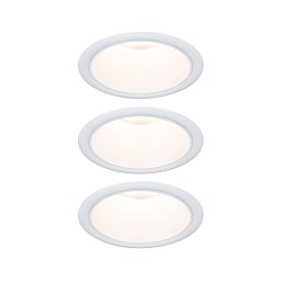 Obrázek pro produkt LED vestavné svítidlo 3-krokové-stmívatelné Cole Coin základní sada 3ks sada IP44 kruhové 88mm Coin 3x6W 230V 2700K bílá - PAULMANN