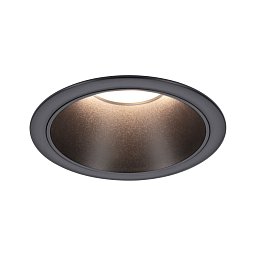 Obrázek pro produkt LED vestavné svítidlo 3-krokové-stmívatelné Cole Coin IP44 kruhové 88mm Coin 6W 230V 2700K černá - PAULMANN