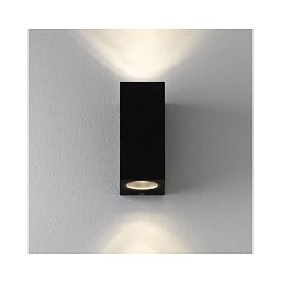 Obrázek pro produkt Venkovní nástěnné svítidlo Chios 150 černá 2x6W LED GU10 IP44 (starý kód: AST 7128) - ASTRO Lighting
