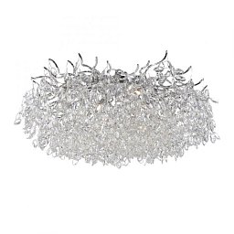 Stropní svítidlo RICICLE chrom s křišťálovými přívěsky 80cm - PAUL NEUHAUS Obrázek pro produkt Stropní svítidlo RICICLE chrom s křišťálovými přívěsky 80cm - PAUL NEUHAUS