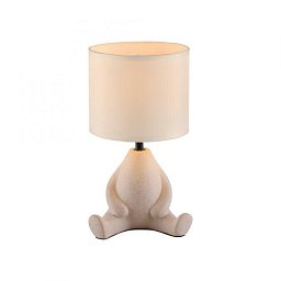 Obrázek pro produkt TED Stolní lampa béžová, sedící postava, látkové stínidlo, vypínač na kabelu - JUST LIGHT